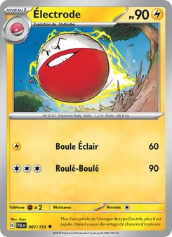 Électrode, Évolutions à Paldea, n° 067