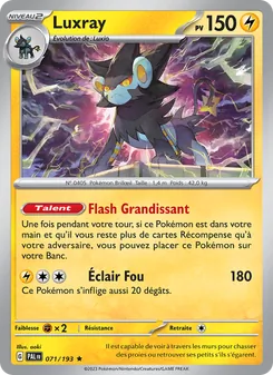 Luxray, Évolutions à Paldea, n° 071