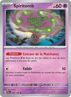 Spiritomb, Évolutions à Paldea, n° 089