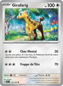 Girafarig, Évolutions à Paldea, n° 154