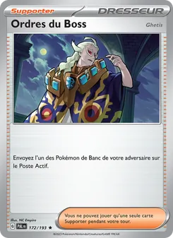 Ordres du Boss, Évolutions à Paldea, n° 172
