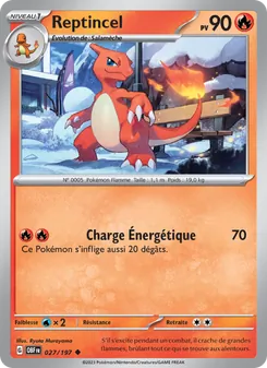 Reptincel, Flammes Obsidiennes, n° 027