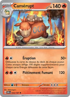 Camérupt, Flammes Obsidiennes, n° 032