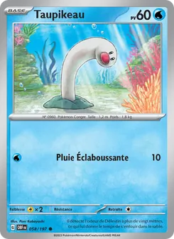 Taupikeau, Flammes Obsidiennes, n° 058