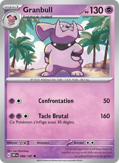 Granbull, Flammes Obsidiennes, n° 088