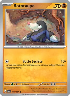 Rototaupe, Flammes Obsidiennes, n° 111