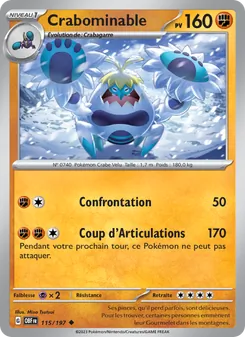 Crabominable, Flammes Obsidiennes, n° 115