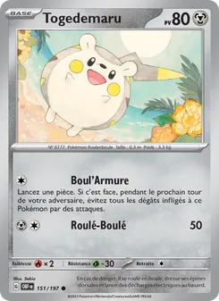 Togedemaru, Flammes Obsidiennes, n° 151