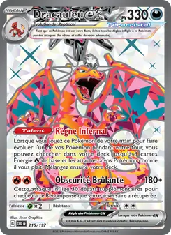 Dracaufeu-ex, Flammes Obsidiennes, n° 215