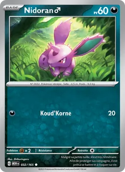 Nidoran♂, 151, n° 032