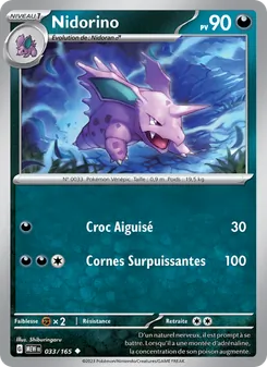 Nidorino, 151, n° 033