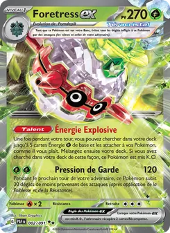 Foretress-ex, Destinées de Paldea, n° 002