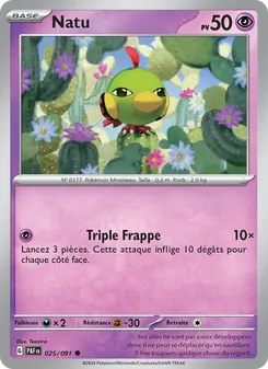 Natu, Destinées de Paldea, n° 025
