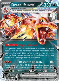 Dracaufeu-ex, Destinées de Paldea, n° 054