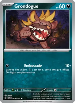 Grondogue, Destinées de Paldea, n° 062