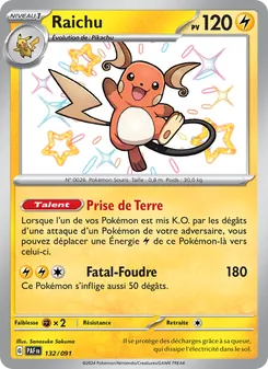 Raichu, Destinées de Paldea, n° 132
