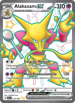 Alakazam-ex, Destinées de Paldea, n° 215