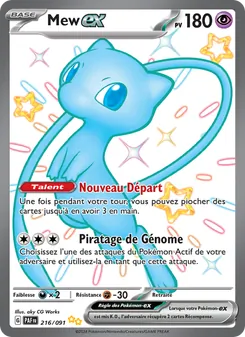 Mew-ex, Destinées de Paldea, n° 216