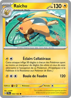Raichu, Forces Temporelles, n° 052