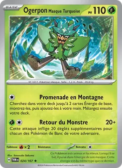 Ogerpon Masque Turquoise, Mascarade Crépusculaire, n° 024
