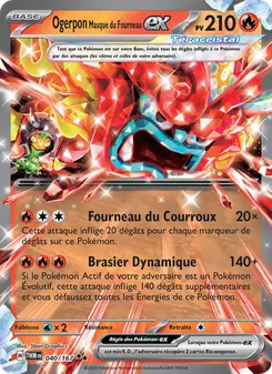 Ogerpon Masque du Fourneau-ex, Mascarade Crépusculaire, n° 040
