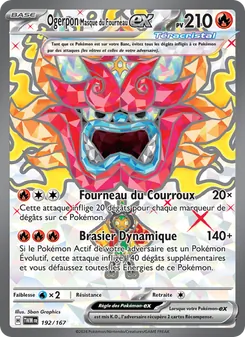 Ogerpon Masque du Fourneau-ex, Mascarade Crépusculaire, n° 192
