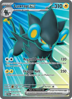 Luxray-ex, Mascarade Crépusculaire, n° 195