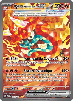 Ogerpon Masque du Fourneau-ex, Mascarade Crépusculaire, n° 212