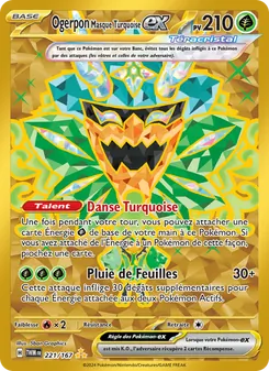 Ogerpon Masque Turquoise-ex, Mascarade Crépusculaire, n° 221