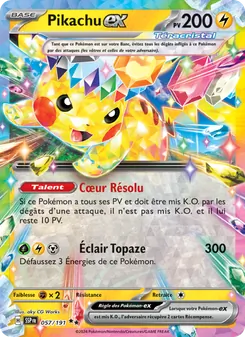 Pikachu-ex, Étincelles Déferlantes, n° 057