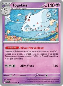Togekiss, Étincelles Déferlantes, n° 072
