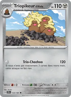 Triopikeur d'Alola, Étincelles Déferlantes, n° 123