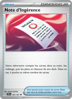 Note d'Ingérence, Étincelles Déferlantes, n° 181