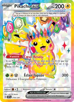 Pikachu-ex, Étincelles Déferlantes, n° 219