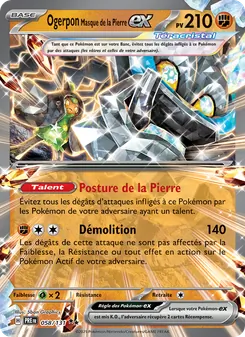 Ogerpon Masque de la Pierre-ex, Évolutions Prismatiques, n° 058