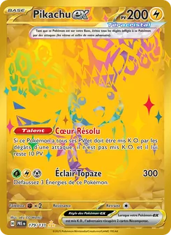 Pikachu-ex, Évolutions Prismatiques, n° 179