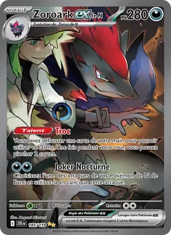 Zoroark-ex de N, Aventures Ensemble, n° 185