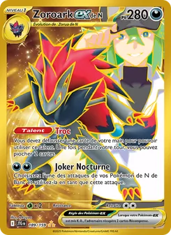 Zoroark-ex de N, Aventures Ensemble, n° 189