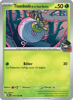 Tissenboule de la Team Rocket, Rivalités Destinées, n° 019