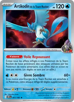 Artikodin de la Team Rocket, Rivalités Destinées, n° 051