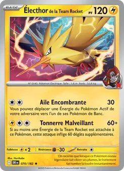 Électhor de la Team Rocket, Rivalités Destinées, n° 070