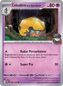 Coléodôme de la Team Rocket, Rivalités Destinées, n° 088