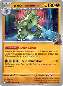 Tyranocif de la Team Rocket, Rivalités Destinées, n° 096