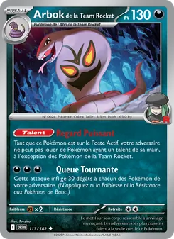 Arbok de la Team Rocket, Rivalités Destinées, n° 113