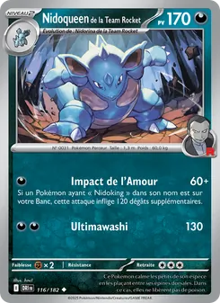 Nidoqueen de la Team Rocket, Rivalités Destinées, n° 116