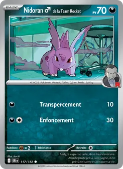 Nidoran♂ de la Team Rocket, Rivalités Destinées, n° 117