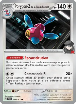 Porygon-Z de la Team Rocket, Rivalités Destinées, n° 155