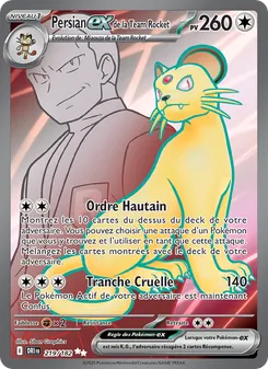 Persian-ex de la Team Rocket, Rivalités Destinées, n° 219