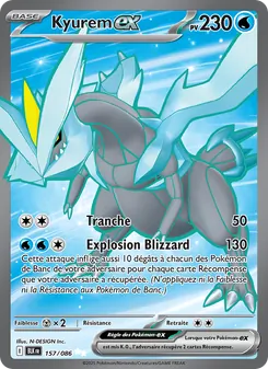 Kyurem-ex, Foudre Noire, n° 157