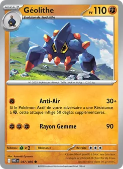 Géolithe, Flamme Blanche, n° 047